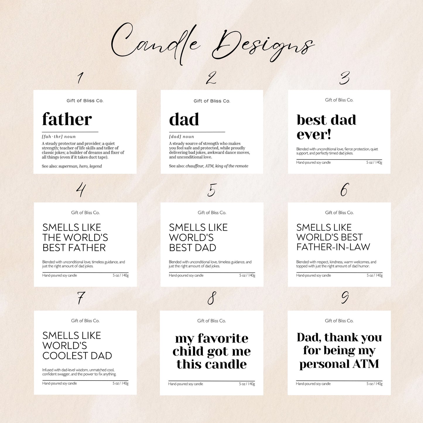Kindled Love - Candle Gift for Dad