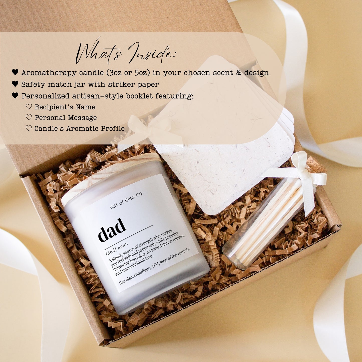 Kindled Love - Candle Gift for Dad
