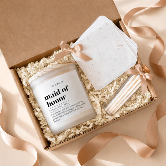 Maid of Honor Proposal Gift, Will You Be My MOH, Personalized Bridesmaid Ask Candle